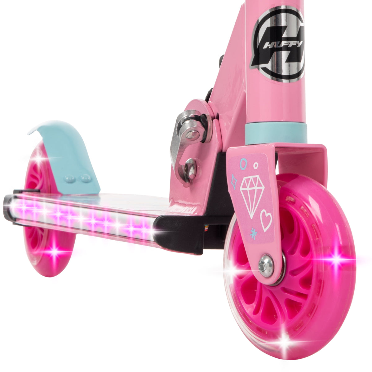 Disney Princess Electro-Light Inline Kick Scooter for Girls - Pink