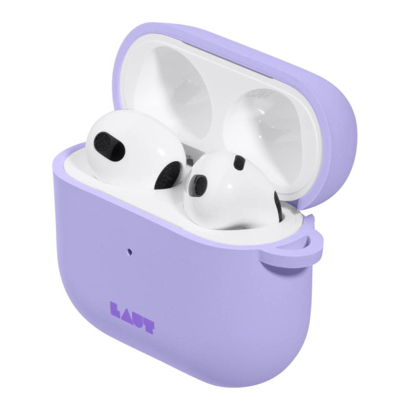 Estuche de carga Laut Huex Pastel para Apple AirPods (3.ª generación) - Violeta