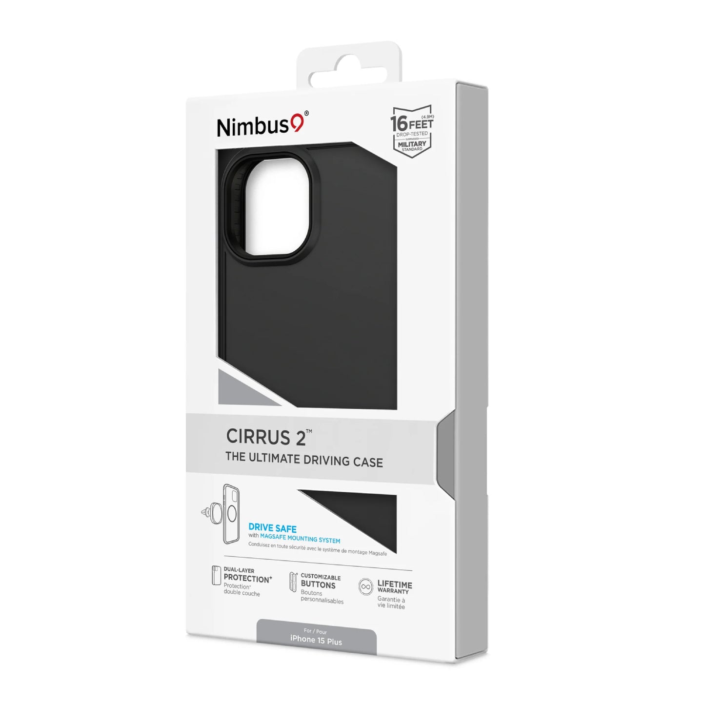 Nimbus9 Cirrus 2 MagSafe Case for iPhone 15 Plus - Black