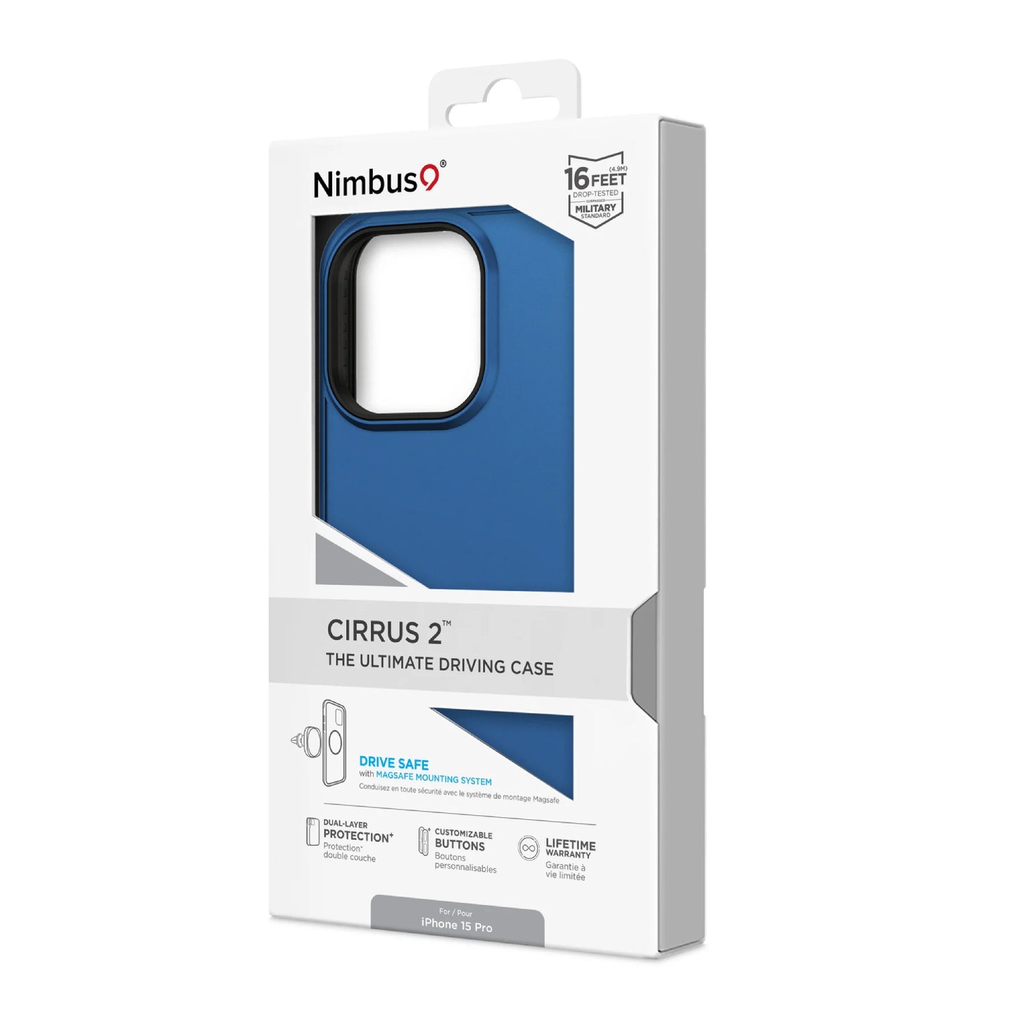 Nimbus9 Cirrus 2 MagSafe Case for iPhone 15 Pro - Cobalt Blue