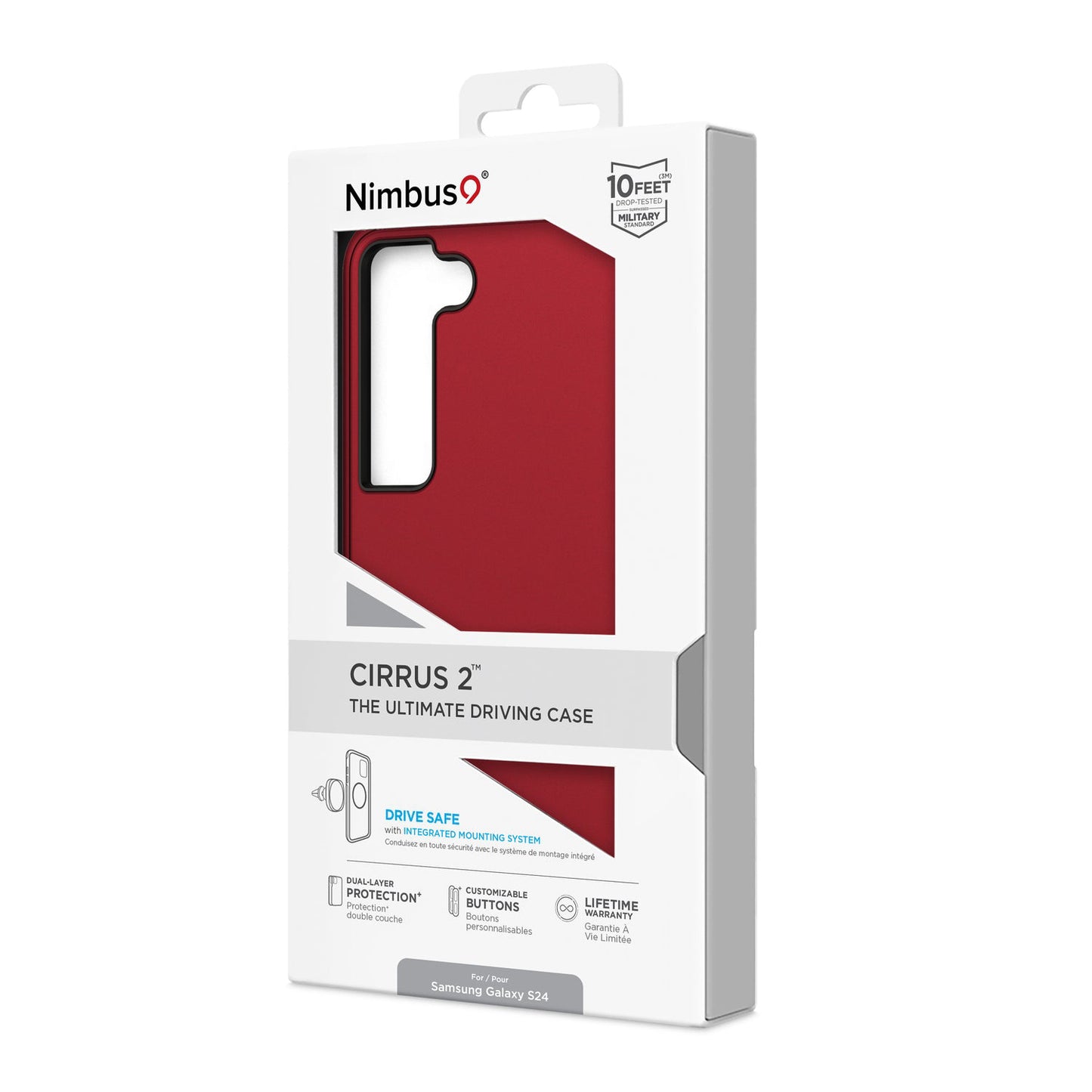 Nimbus9 Cirrus 2 Case for Samsung Galaxy S24 - Crimson