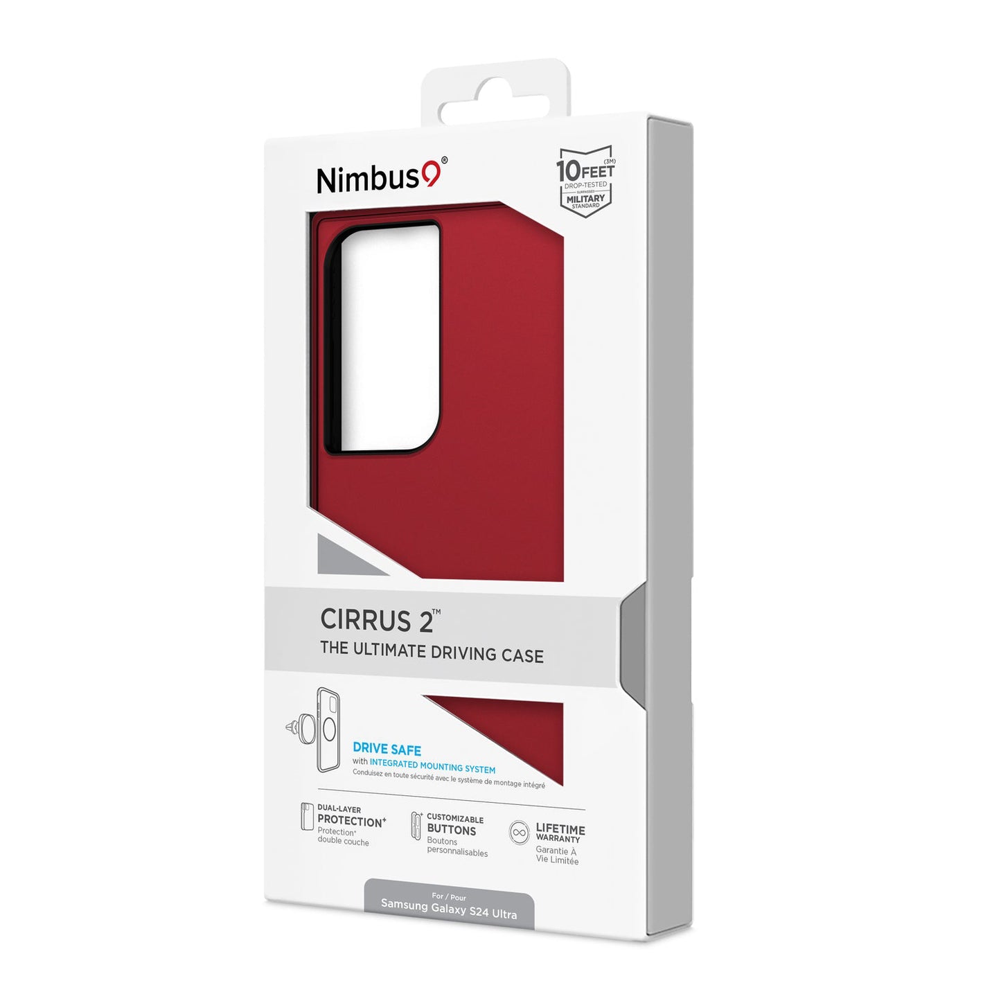 Nimbus9 Cirrus 2 Case for Samsung Galaxy S24 Ultra - Crimson