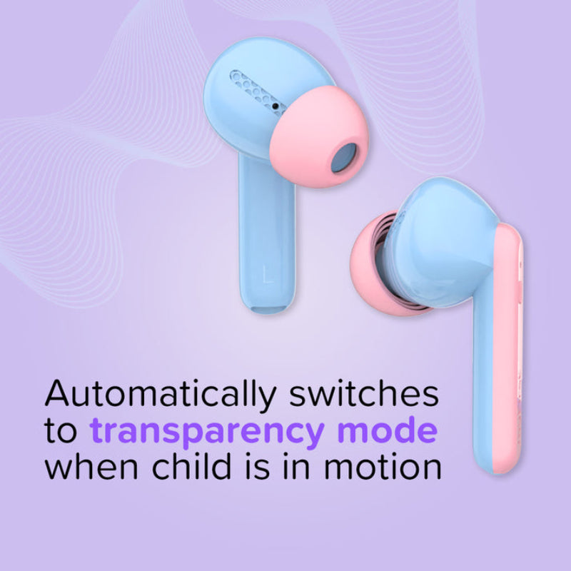 myFirst FH8505SABE01 CareBuds Bluetooth Kids Earbuds with Safe Volume Limit - Blue