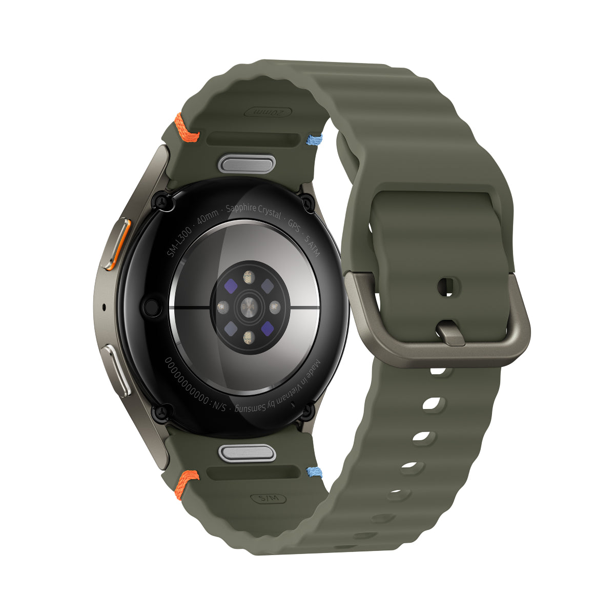 Reloj inteligente Samsung Galaxy Watch7 de 40 mm con caja de aluminio y correa verde oliva - Bluetooth