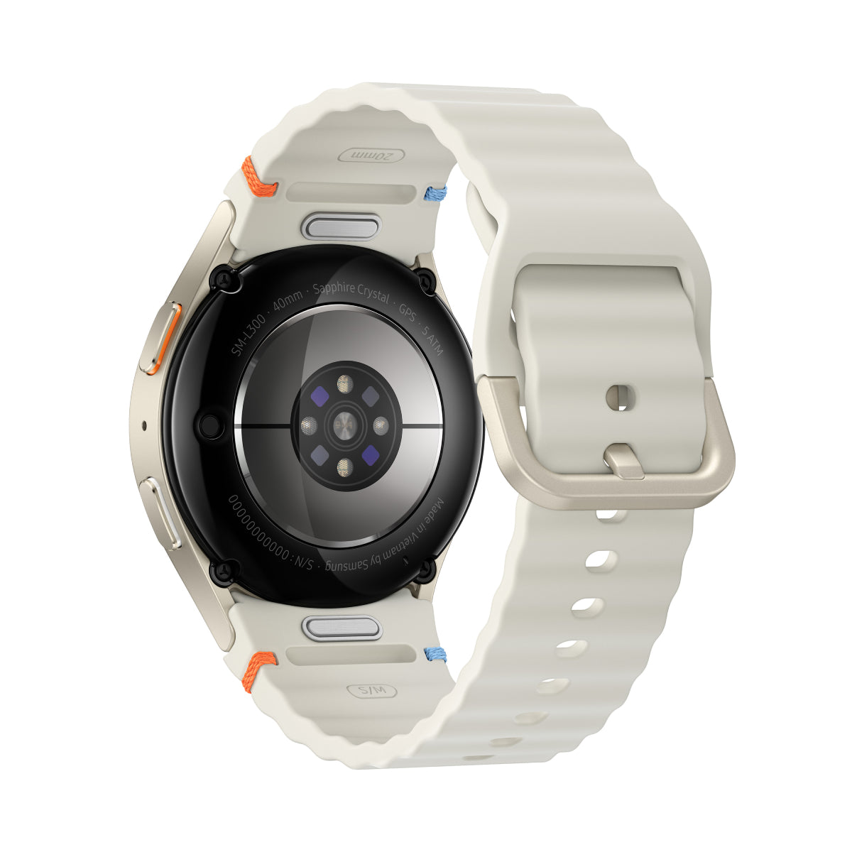 Reloj inteligente Samsung Galaxy Watch7 de 40 mm con caja de aluminio y correa color crema - LTE