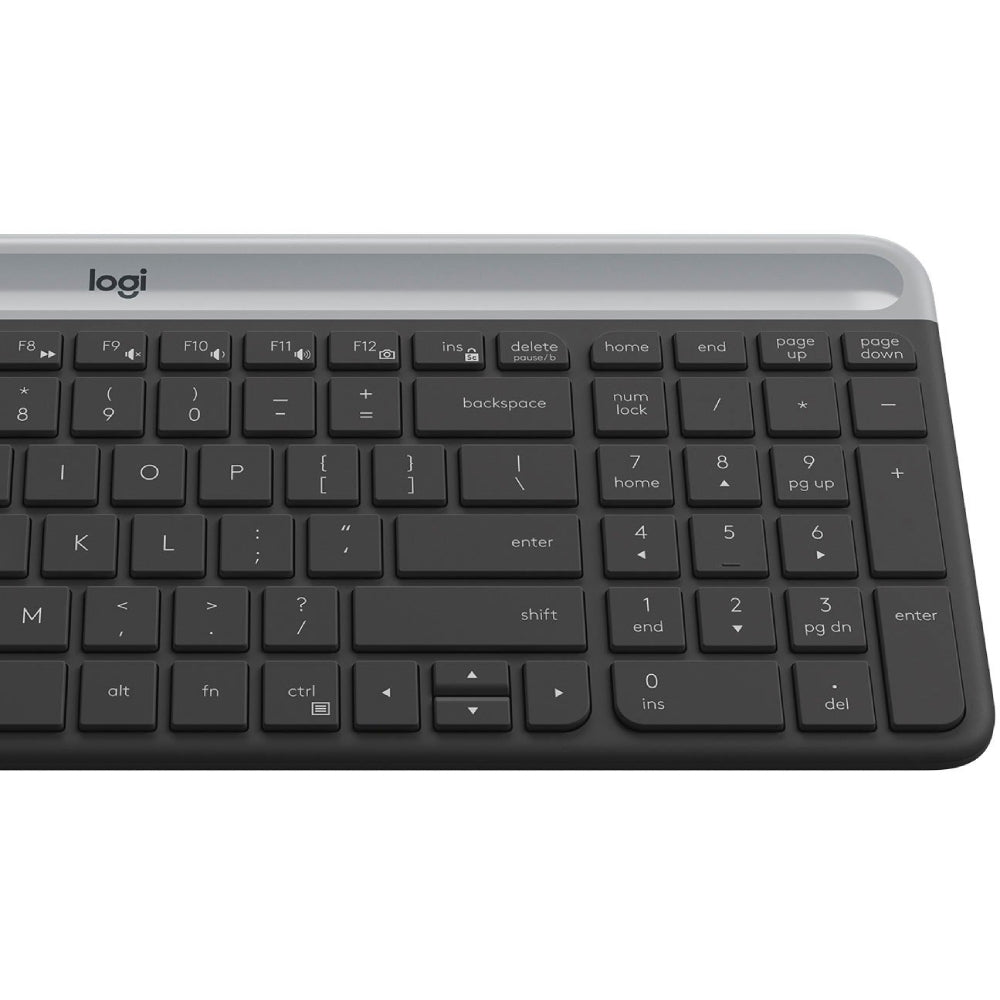 Logitech MK470 Slim Wireless Keyboard and Mouse - Black/Gray