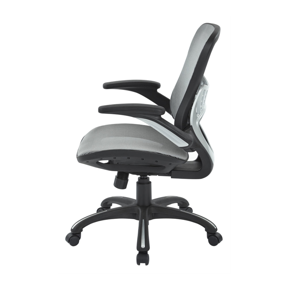 Silla de gerente de malla de Office Star Products - Gris