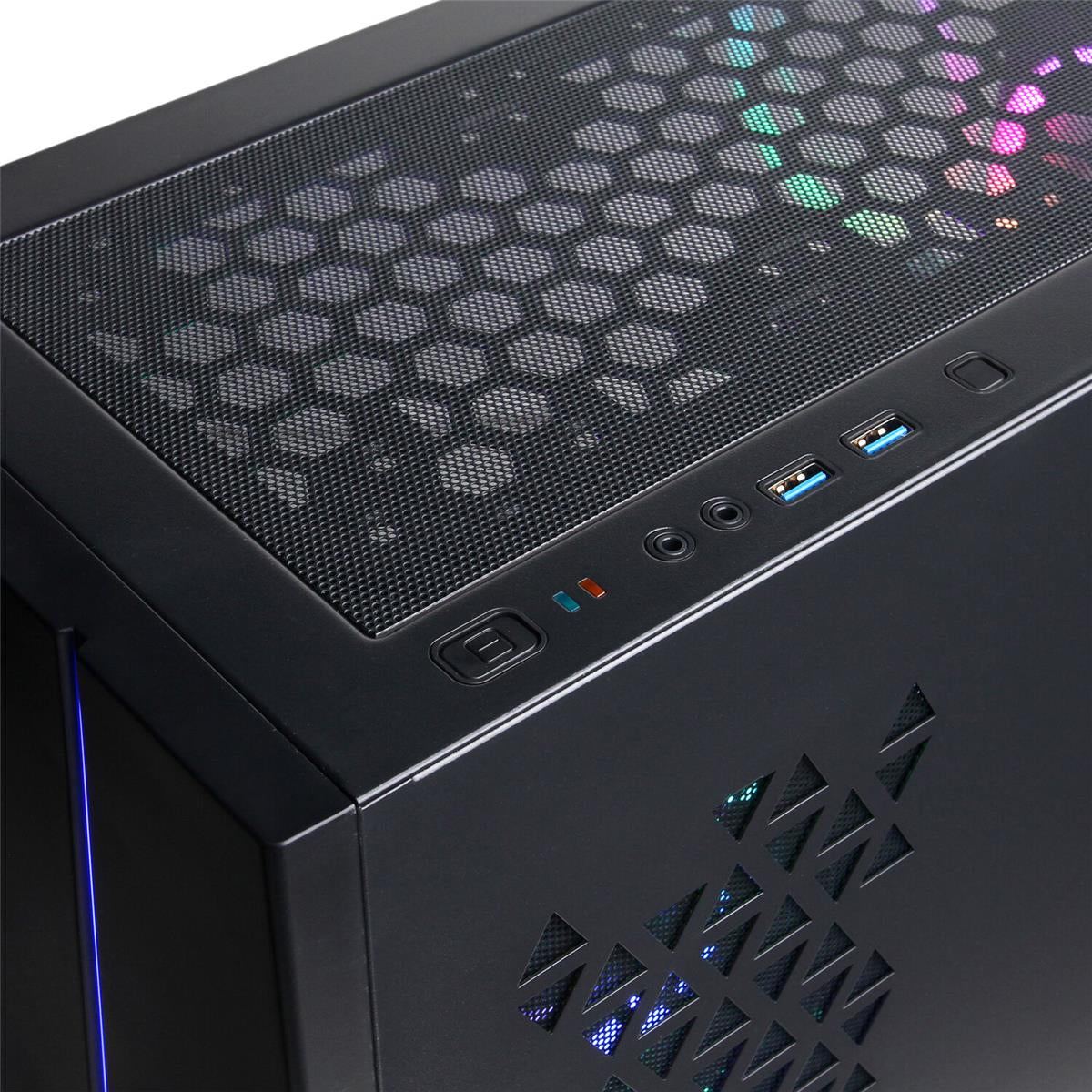 Computadora de escritorio para juegos CyberPowerPC SLC10200GV11 Gamer Supreme: Intel Core i9-14900KF con memoria de 32 GB y SSD de 2 TB, color negro