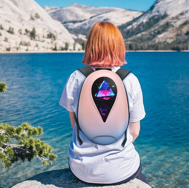 LOY-SEA Heart LED Backpack - Pink