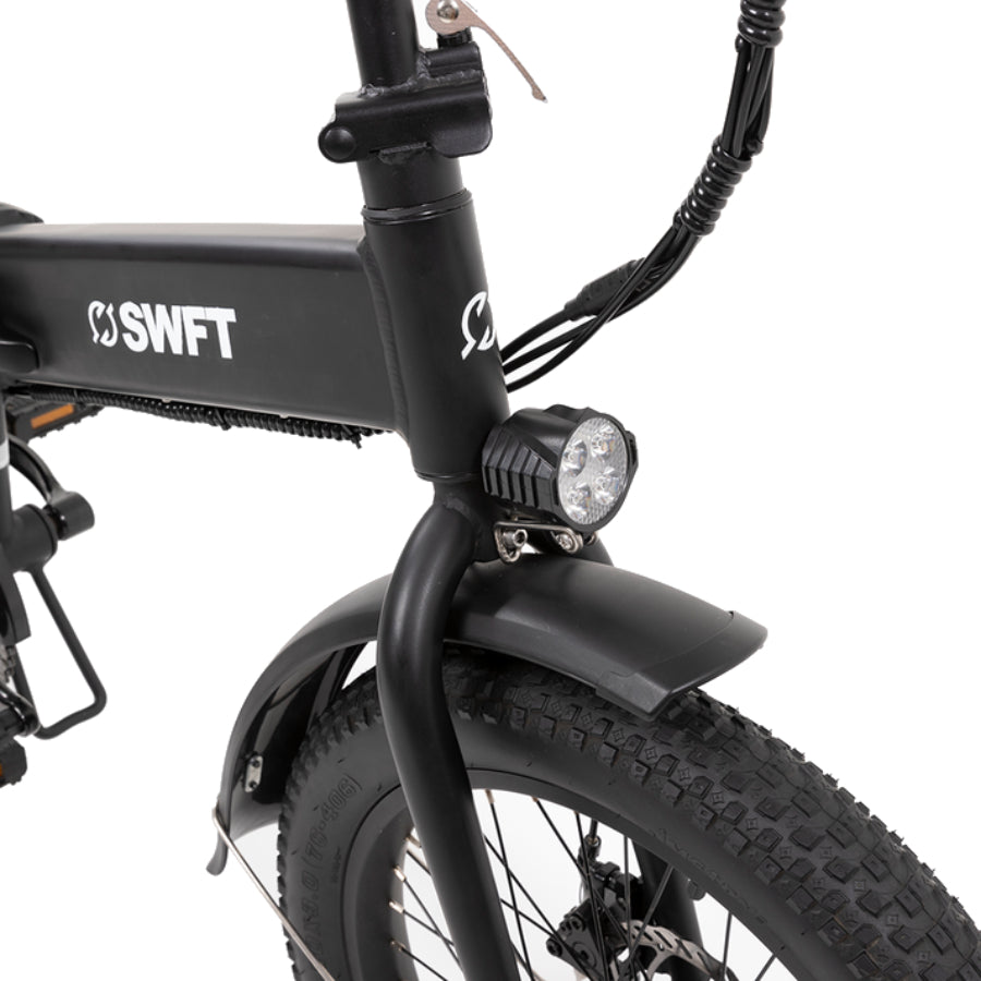 Bicicleta eléctrica plegable SWFT FX - Negra