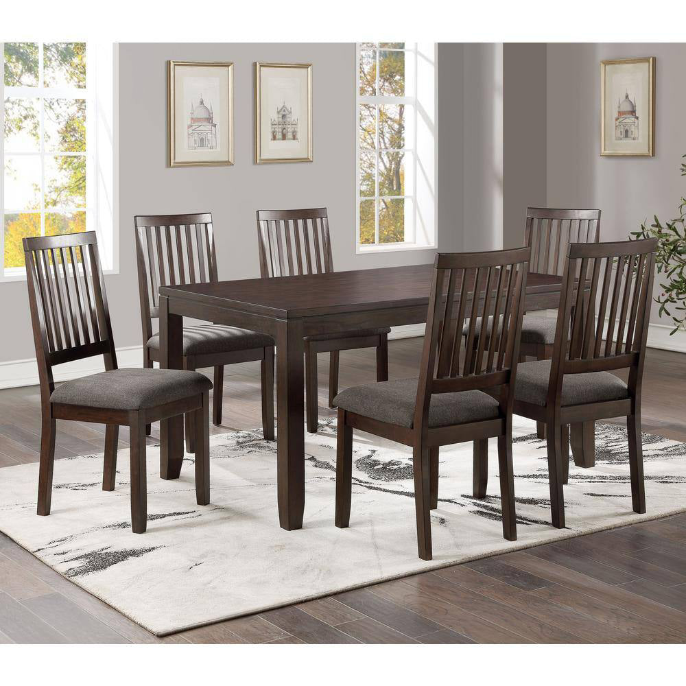 Yorktown Rectangle Dining Table with 6 Chairs by Steve Silver Company - Espresso