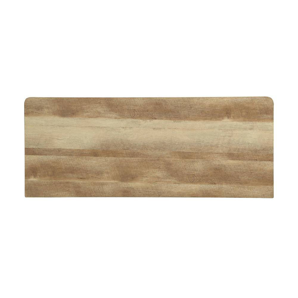 Estantería de cuatro niveles Itzel de 49" x 20" x 71" de Acme Furniture, gris arena y roble antiguo