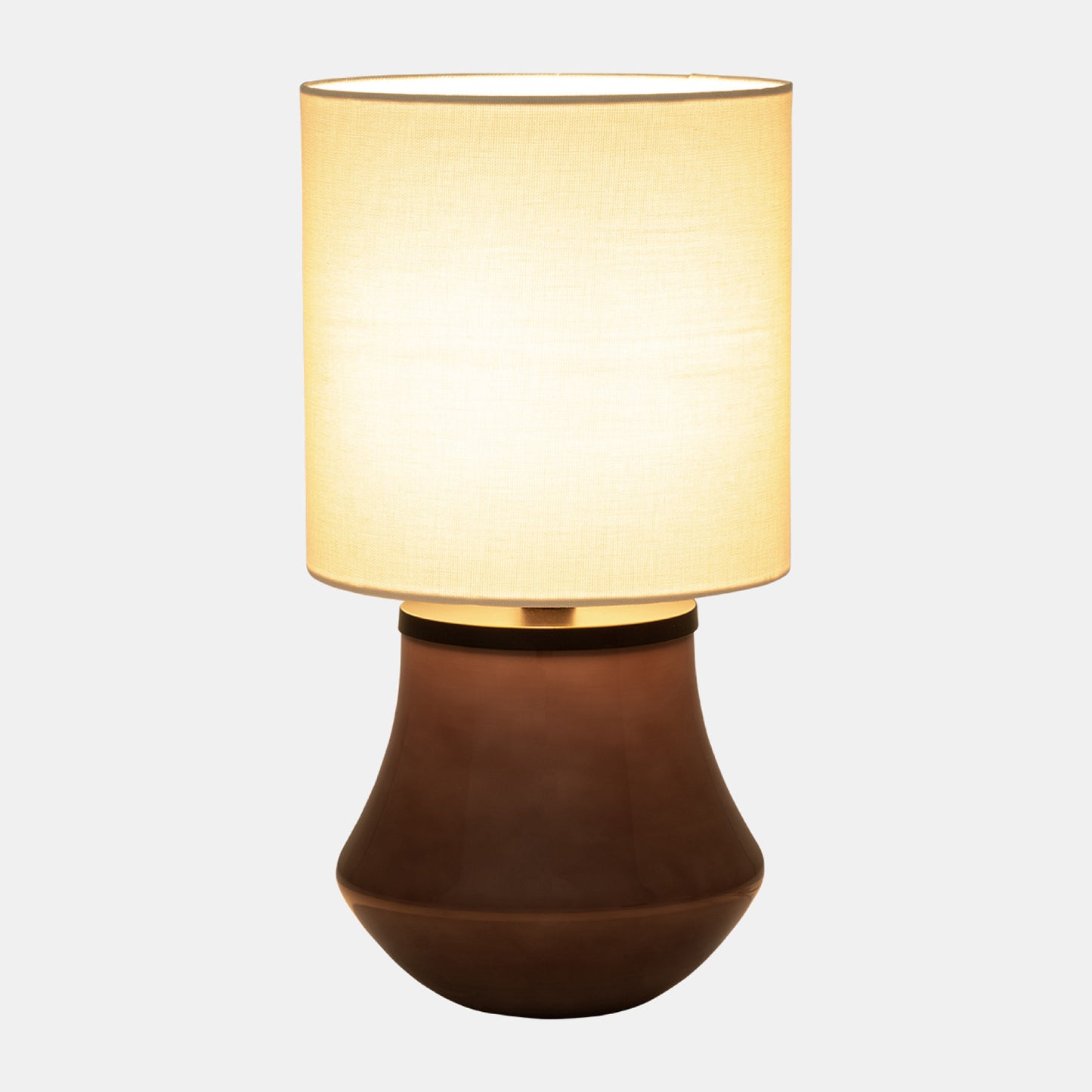 Sagebrook Home S/2 18" Glass Table Lamp - Java