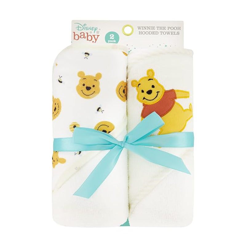 Juego de toallas con capucha de Disney Winnie the Pooh (paquete de 2) - Multicolor