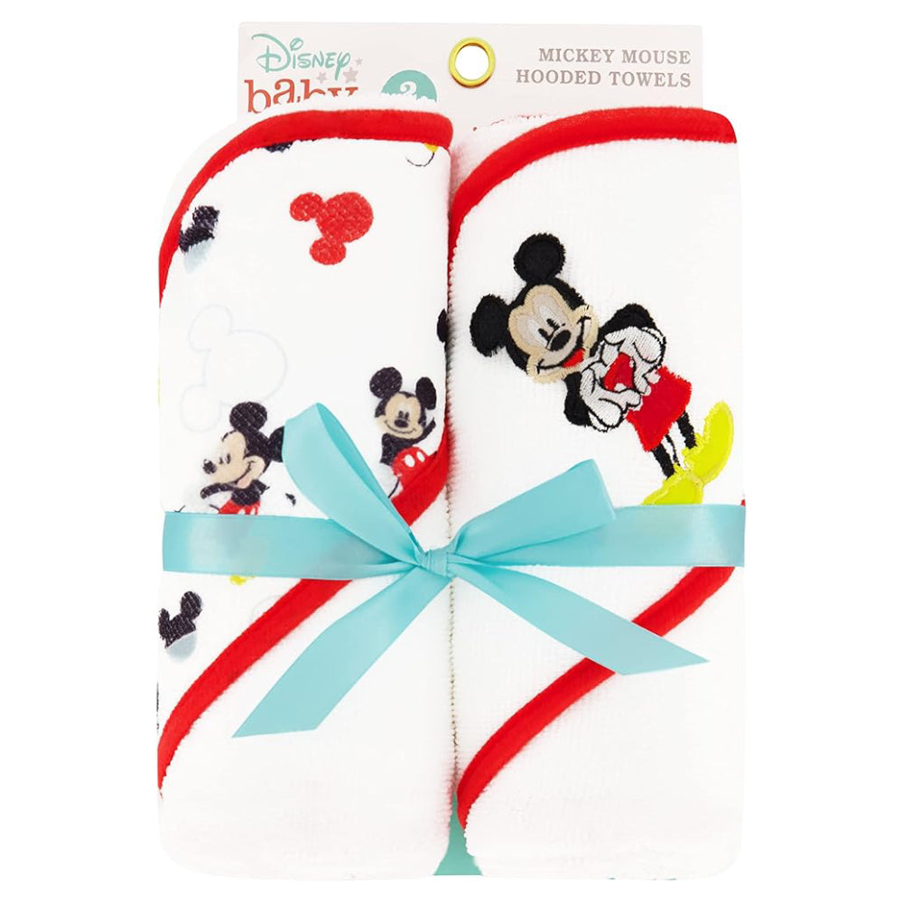 Juego de toallas con capucha de Mickey Mouse de Disney (paquete de 2) - Multicolor