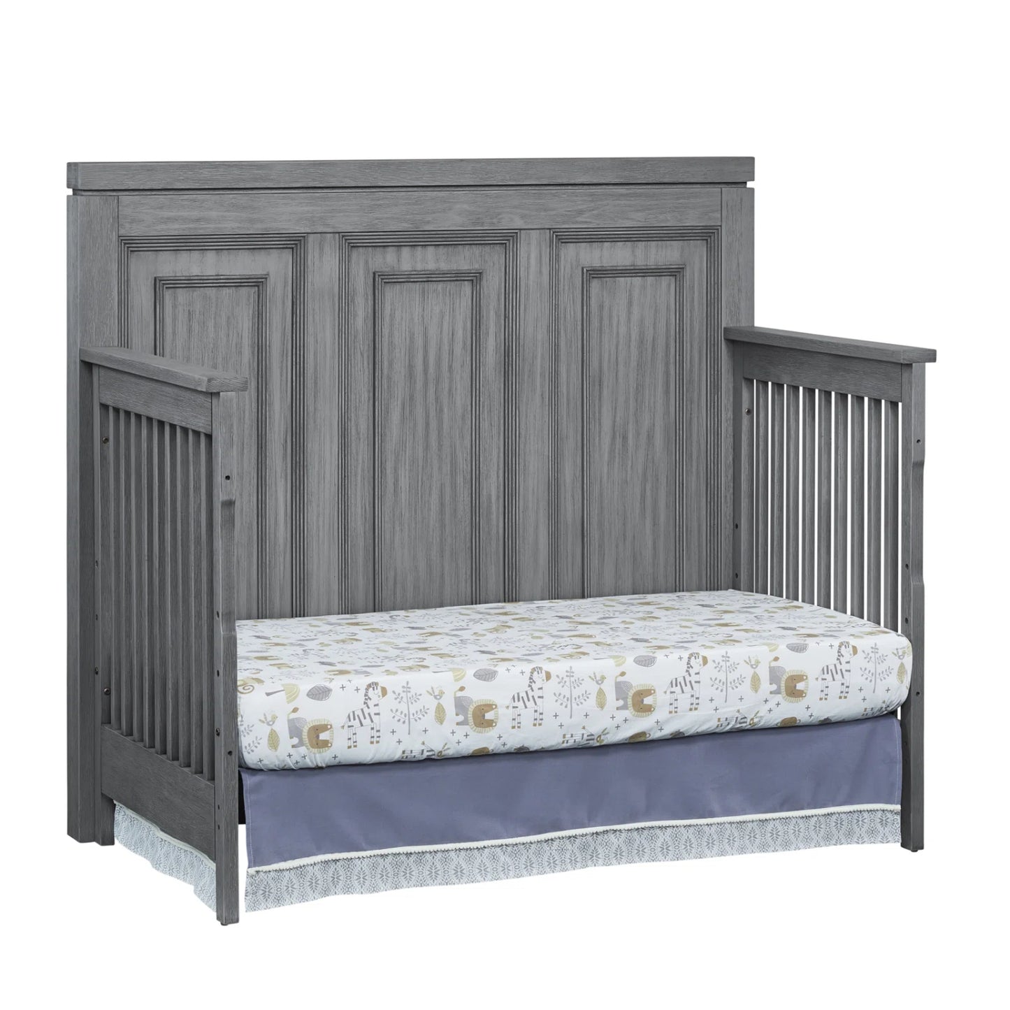 Soho Baby Manchester Rustic Gray 4-in-1 Convertible Crib