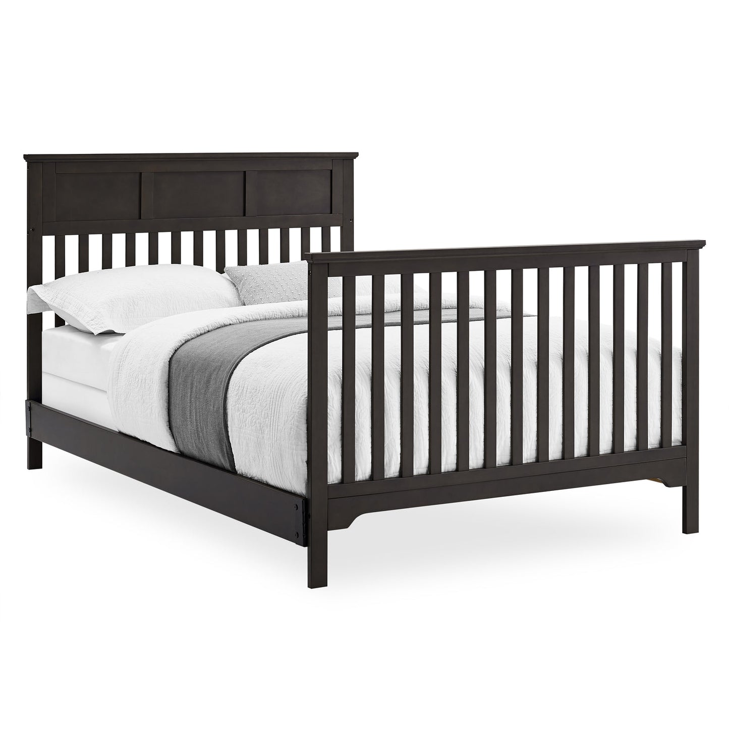Cuna convertible de madera 6 en 1 en gris piedra Sweet Beginnings Hart de Delta Children