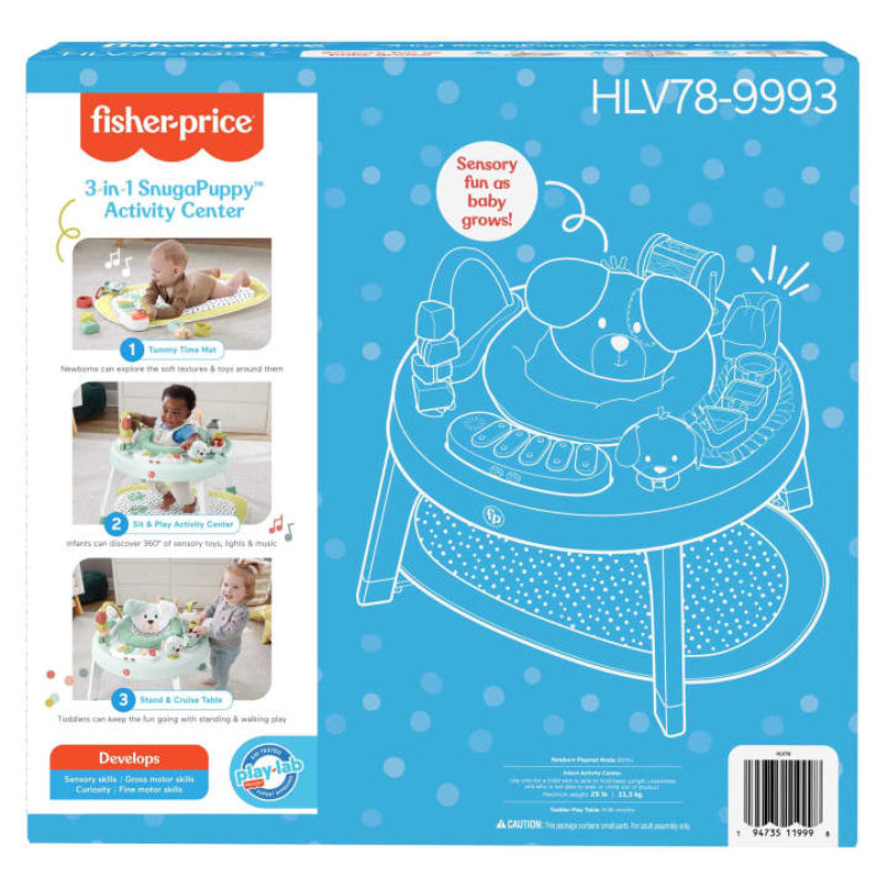 Fisher-Price 3-in-1 Snugapuppy Activity Center