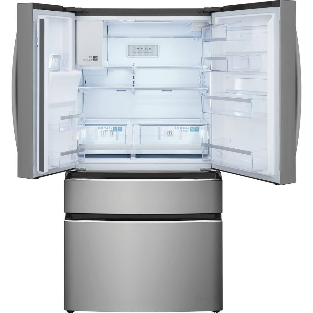 Frigidaire Gallery GRMS2773AF 26.3 cu.ft. Standard-Depth 4-Door French Door Refrigerator - Stainless Steel