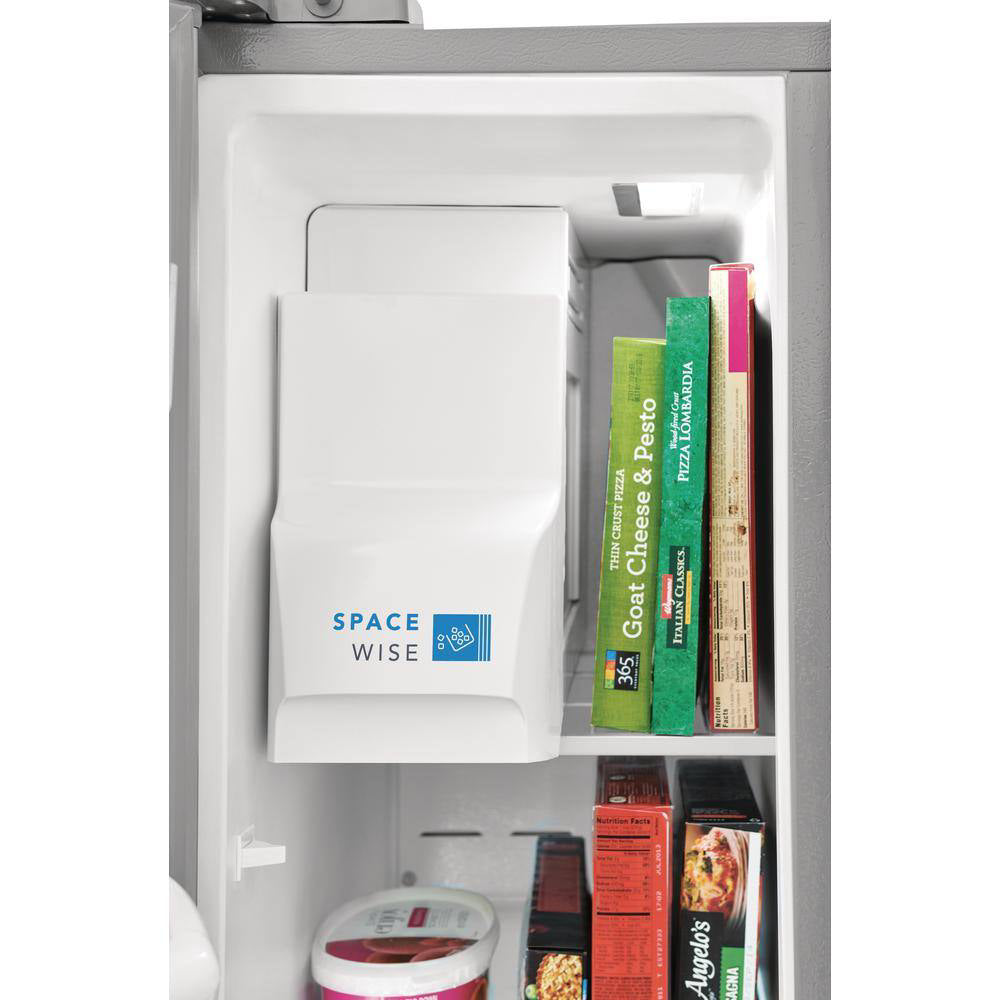 Refrigerador de dos puertas verticales de profundidad estándar Frigidaire Gallery GRSS2652AF de 25,6 pies cúbicos, acero inoxidable, con certificación ENERGY STAR