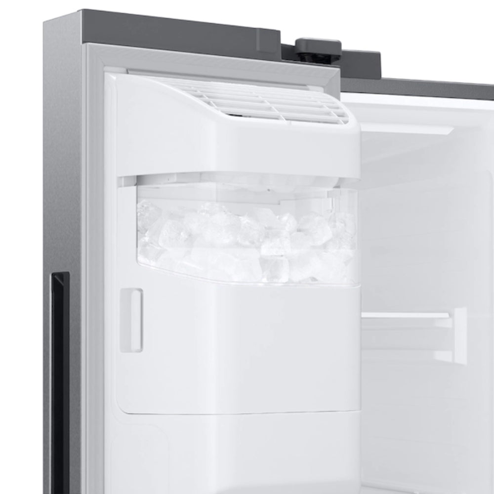 Refrigerador Samsung RS27T5200SR de 27,4 pies cúbicos, de dos puertas, de acero inoxidable resistente 