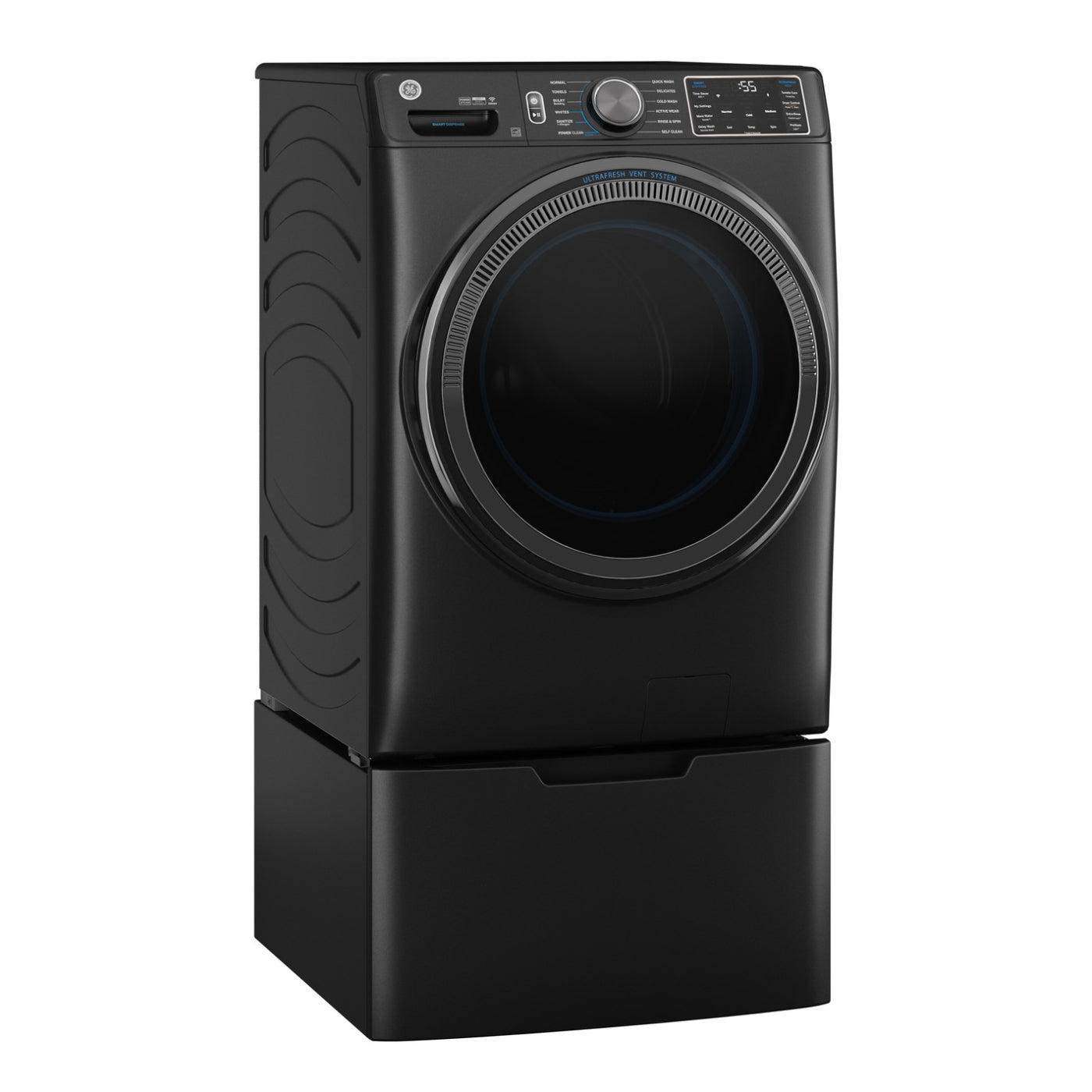 GE GFW655SPVDS 5 cu.ft Smart Front Load Steam Washer with Smart Dispense - Carbon Graphite