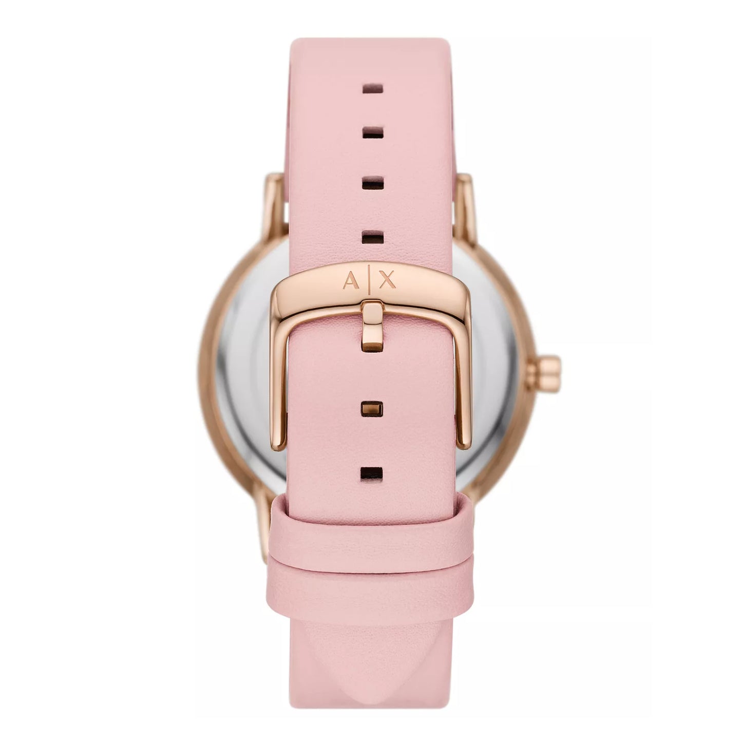 Armani Exchange Lola Women's 36mm Three-Hand Strap Watch with Bracelet - Pink