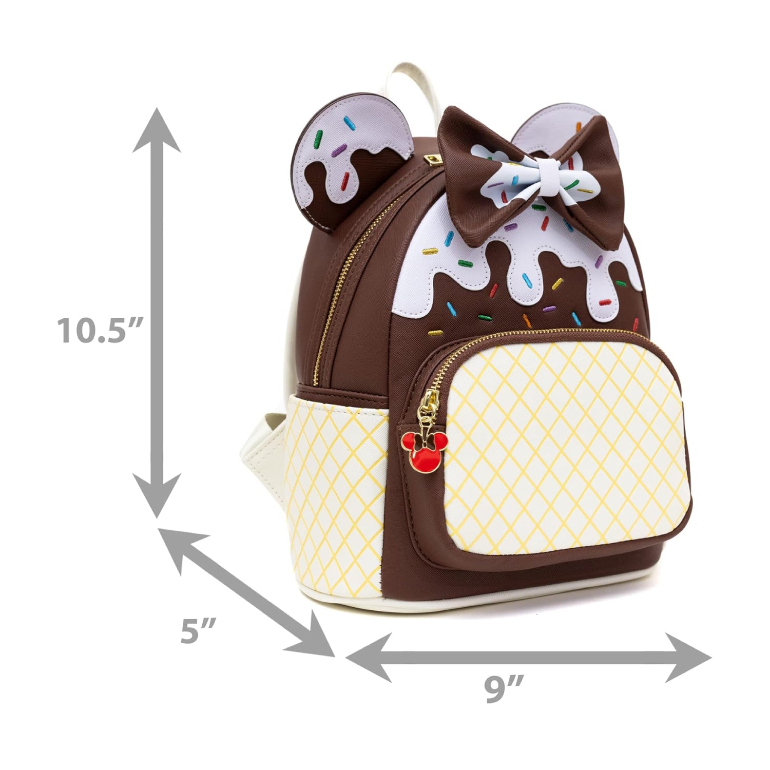 Loungefly Disney Minnie Mouse Chocolate Ice Cream Cone Mini  display picture 1