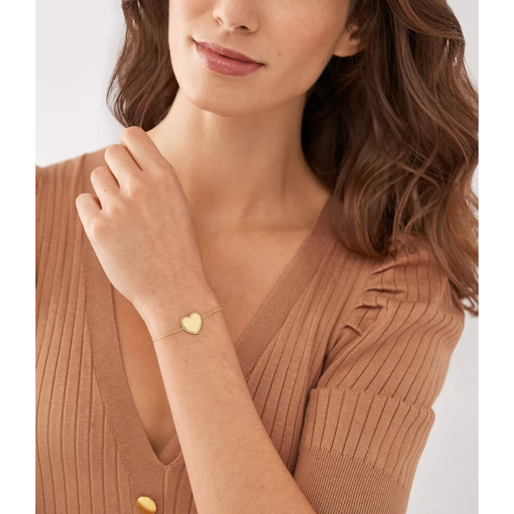 Fossil Drew Women's Station Bracelet in Gold-Plating over Stainless Steel