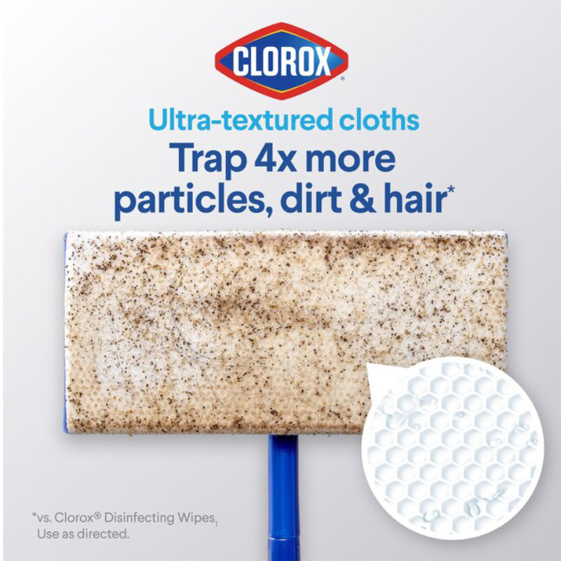 Clorox Rain Clean Scent Bleach Free Disinfecting Wet Mopping Cloths (24-Count) - White