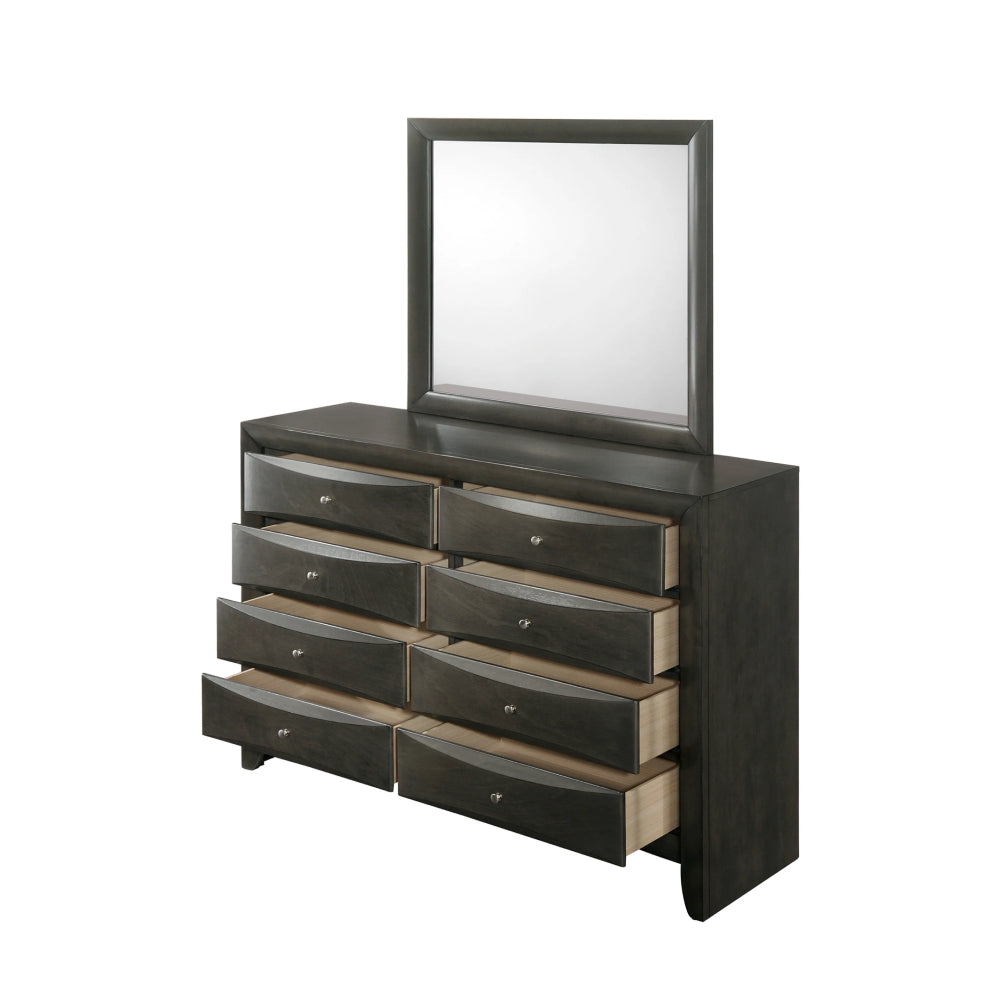 Emila (4-Piece) Queen Bedroom Set by Best Home - Gray
