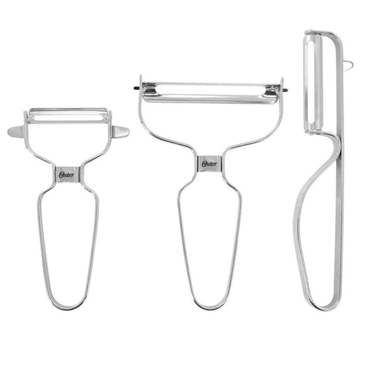 Oster 141094.03 Stainless Steel Lightweight Peeler Set (3 Piece)- Sliver