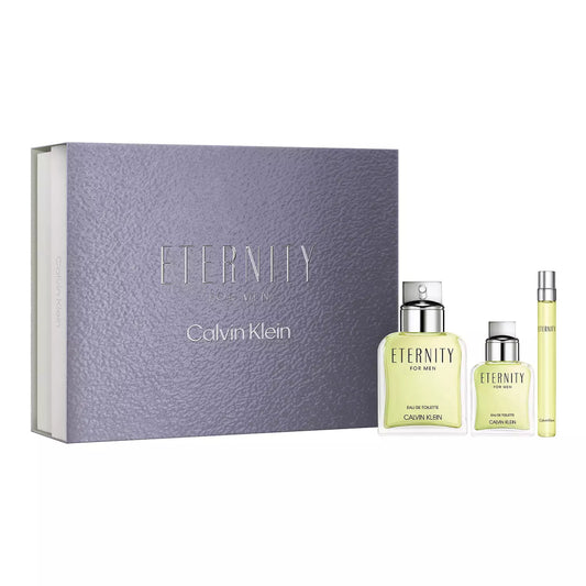 Calvin Klein Eternity Men's (3-Piece) Eau de Parfum Spray Gift Set