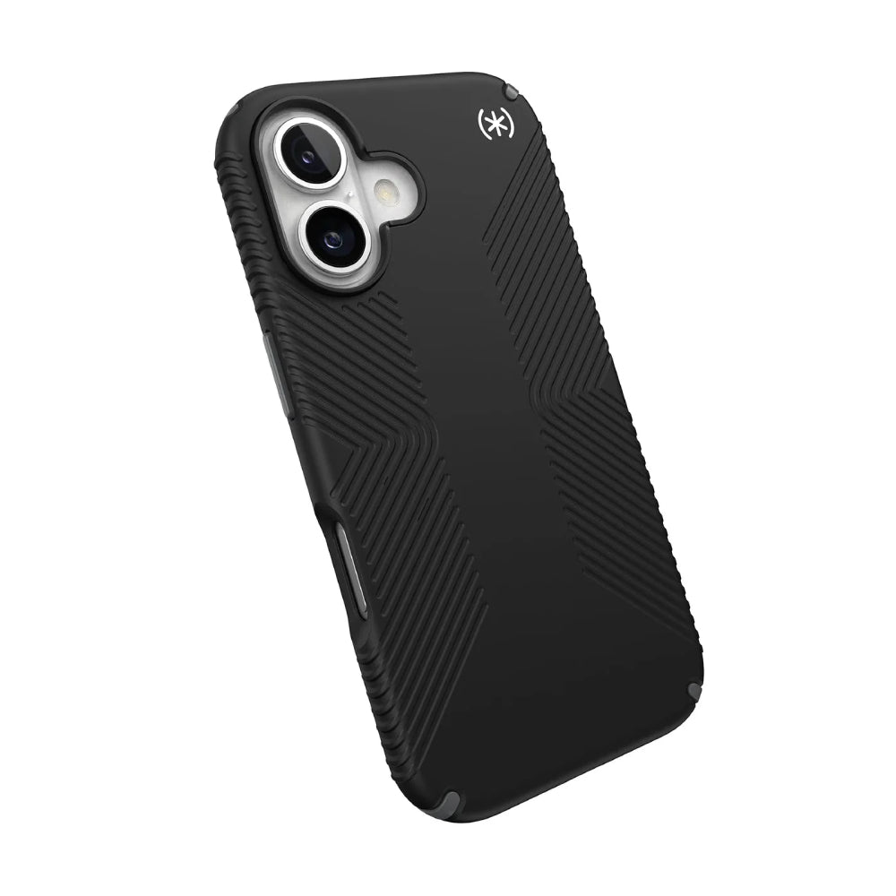 Speck Persidio2 Grip Case for Apple iPhone 16 - Black/Slate Gray