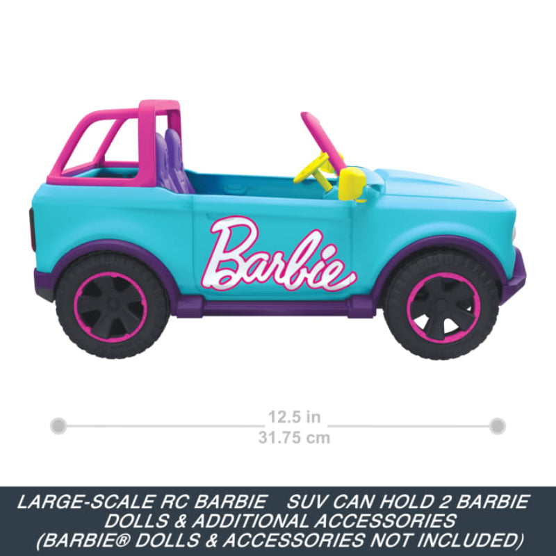 Hot Wheels Barbie RC Suv & Toy Truck with Sticker