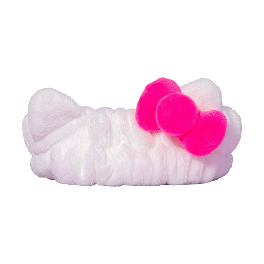 The CrÃ¨me Shop x Hello Kitty Headband with Signature Bow - White/Pink