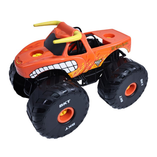 KNP Monster Jam El Toro Loco Mechanix Crash & Re-Build Monster Truck Toy Car Playset (29-Pieces)