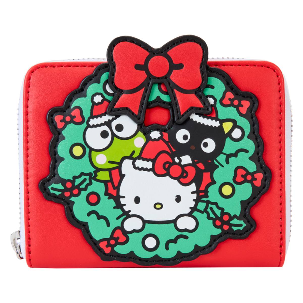 Loungefly Sanrio Christmas Wreath Zip Around Wallet - Multicolor