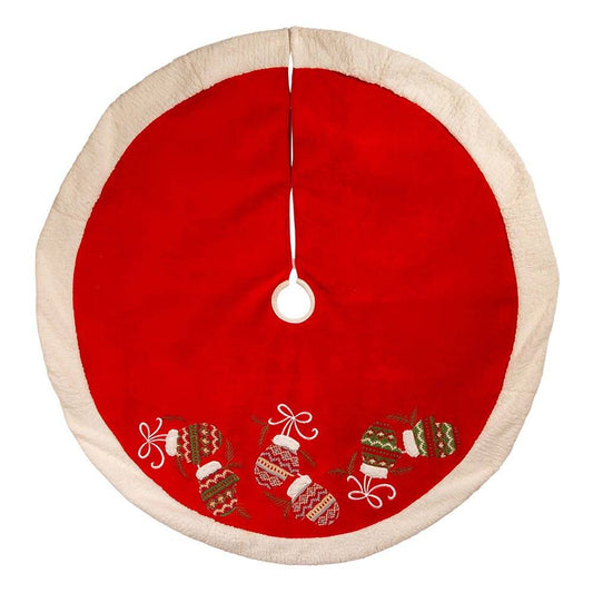 Kurt Adler 48" Tree Skirt - Red