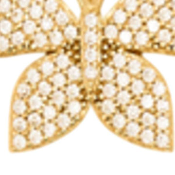 Cubic Zirconia Butterfly Pendant in 14K Yellow Gold