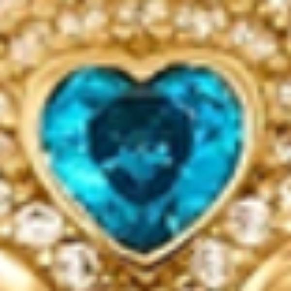 14K Yellow Gold Cubic Zirconia Small Bear Pendant