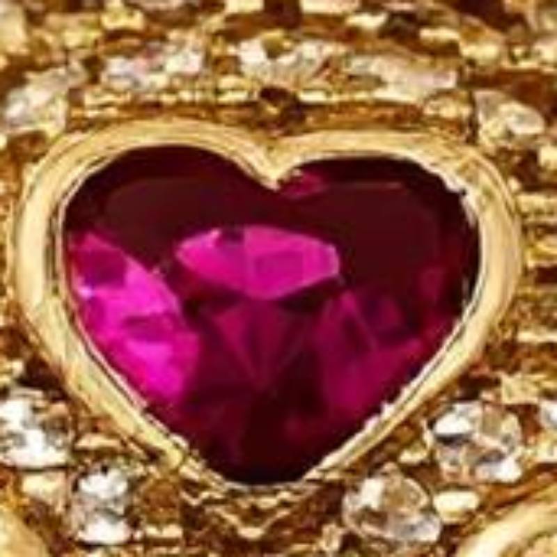 14K Yellow Gold Cubic Zirconia Small Bear Pendant