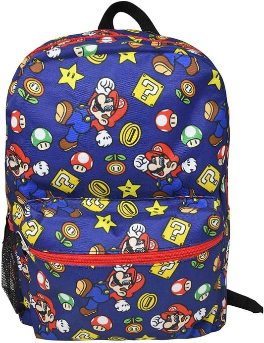 Mario 16" Print All Over Backpack