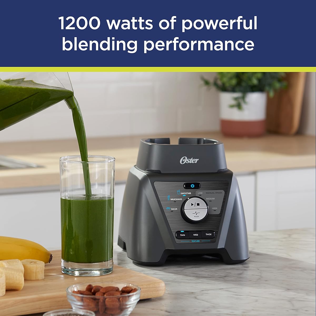 Oster 3-in-1 Kitchen System Blender with Texture Select Settings