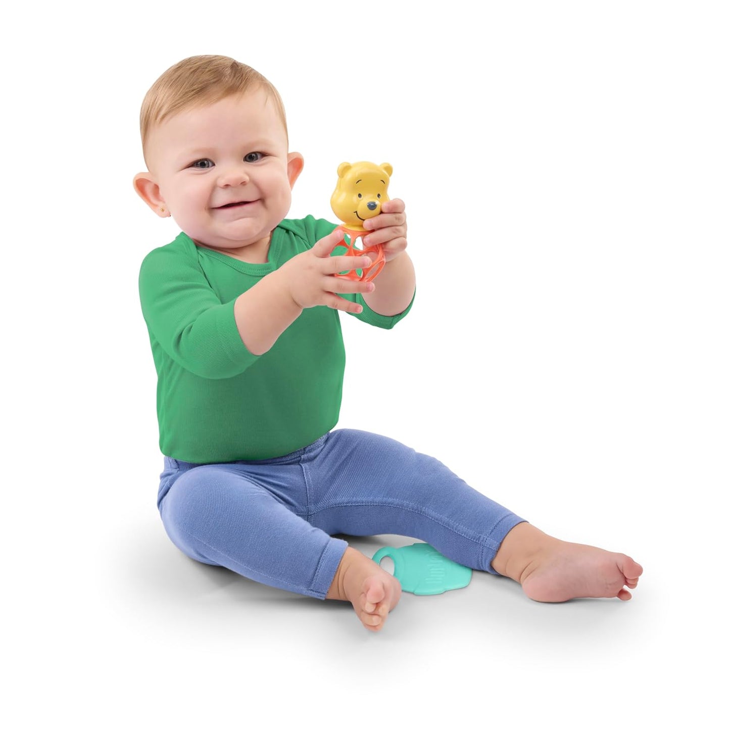 Bright Starts Disney Baby Winnie The Pooh Hunny & Shake Rattle and Teether Stroller Toy