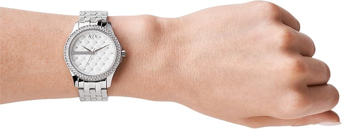 Reloj de pulsera Armani Exchange para mujer de 36 mm - Plateado