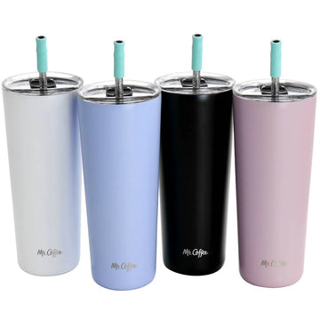 Mr. Coffee 134034.01 23oz. Java Quest Tumbler Set with Lids (4-Pieces) - Multicolor