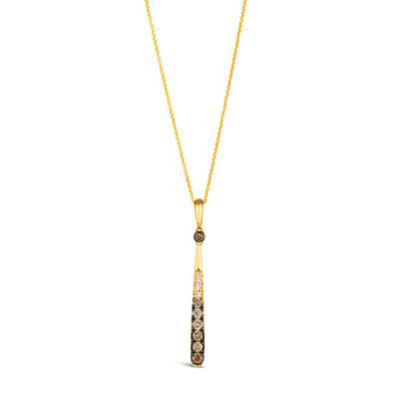 Le Vian Women's 0.37 ct. Chocolate Ombré Pendant Necklace in 14K Gold