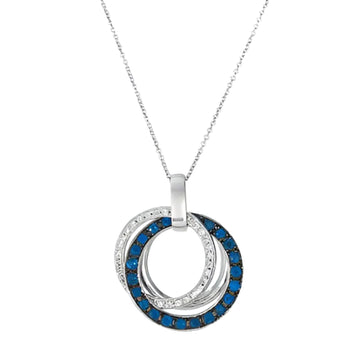 Le Vian 0.62 ct. Blueberry Sapphire and 0.16 ct. Vanilla Diamonds Pendant Necklace in 14K Vanilla Gold