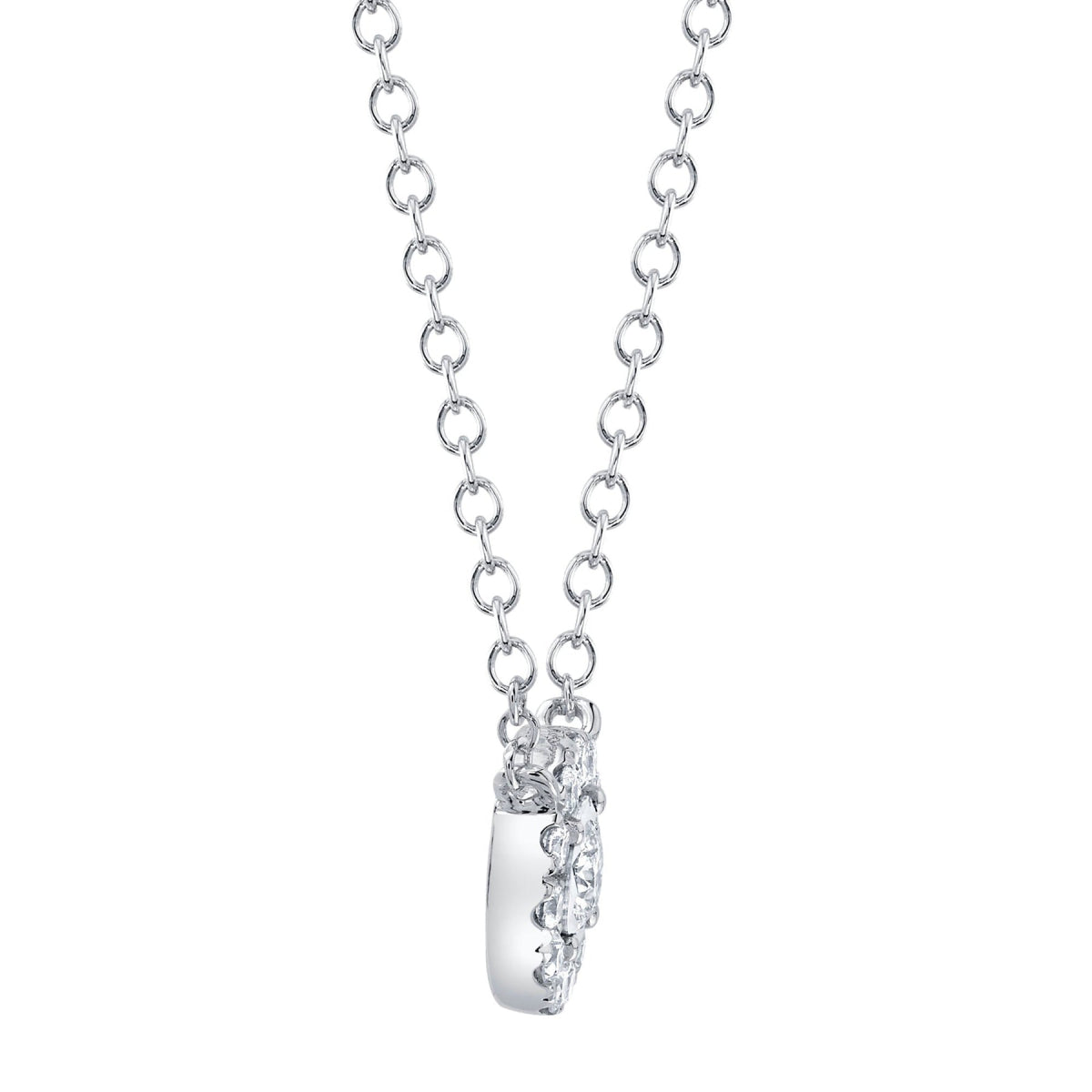 Shy Creation Stella Women's 0.20 ct. Diamond Necklace in 14K White Gold
